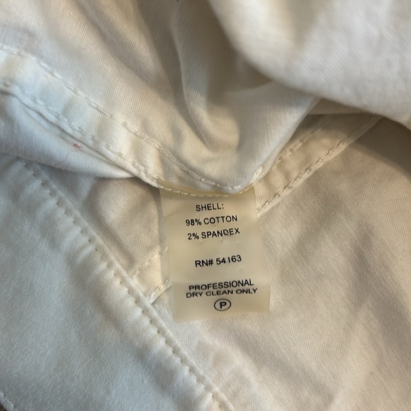 Calvin Klein White Cropped Jacket Large - Picture 10 of 10